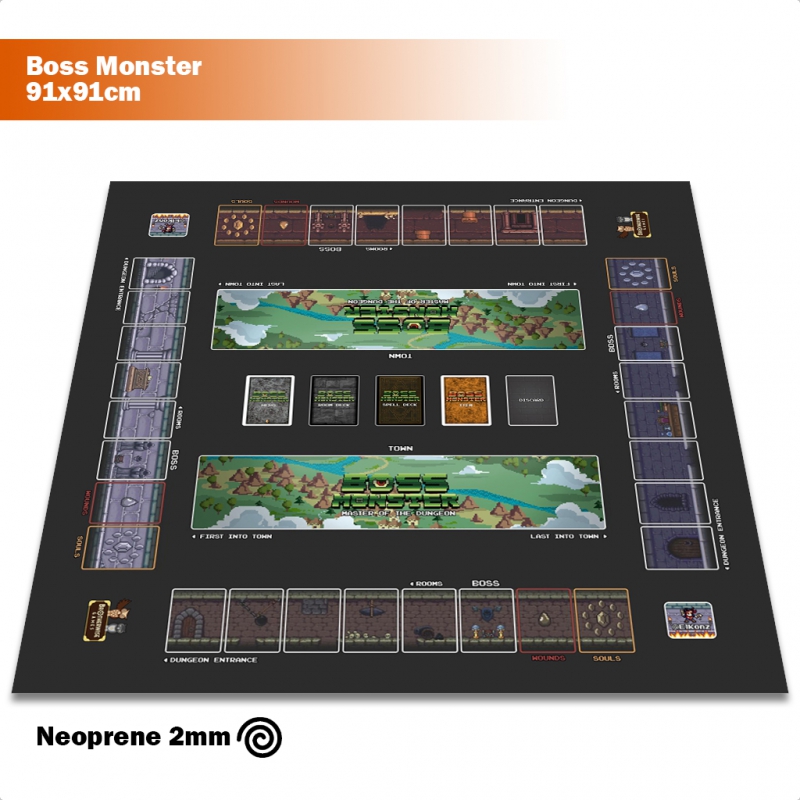 Playmat De 4 Jogadores Para Boss Monster