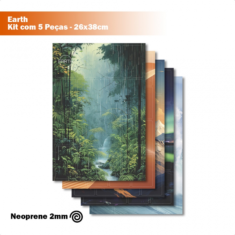 5 Playmats Para Earth