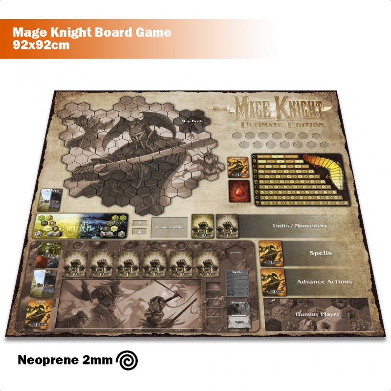 Playmat Para Mage Knight Board Game